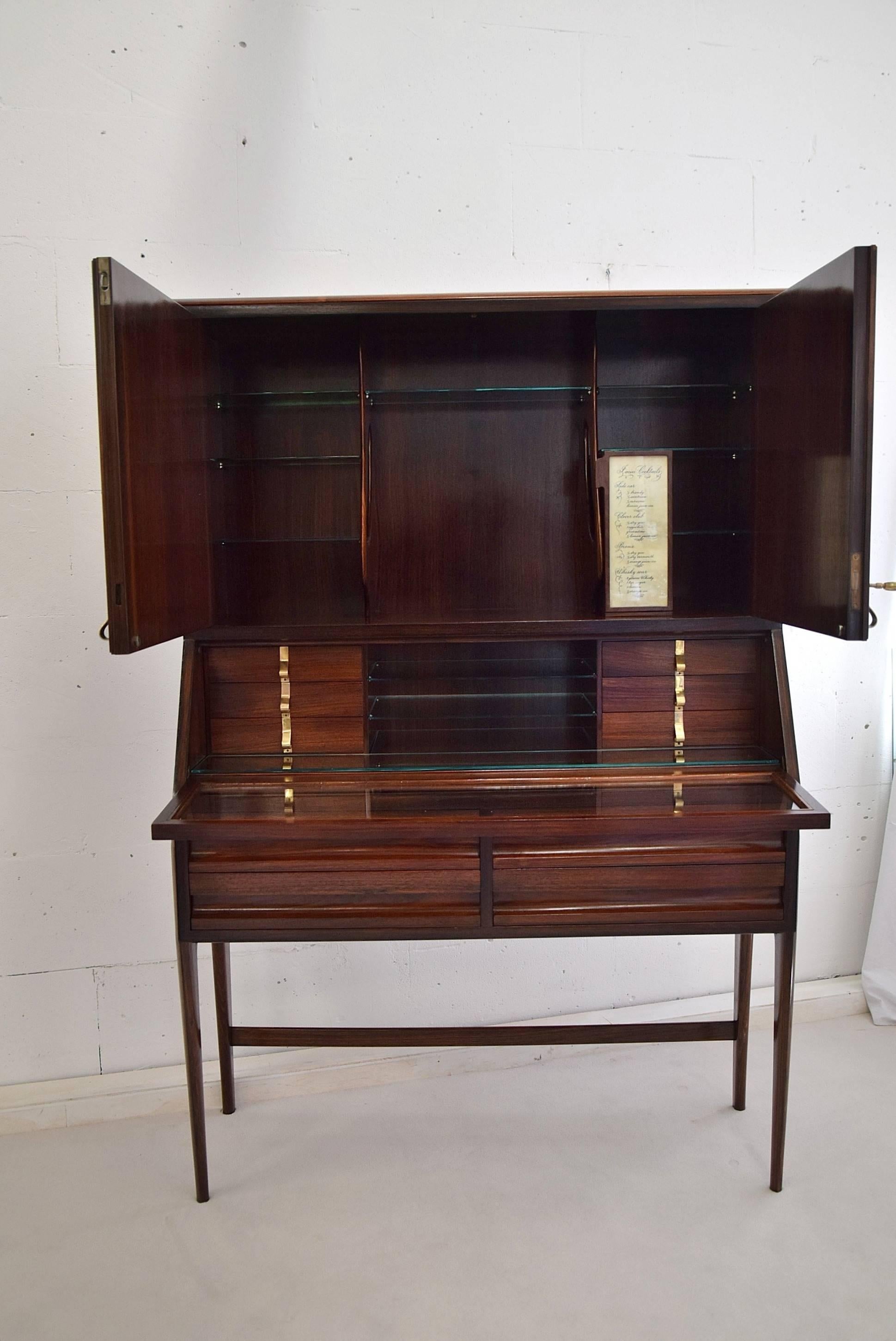 Italian Ico Parisi Mid Century Modern Rosewood Credenza