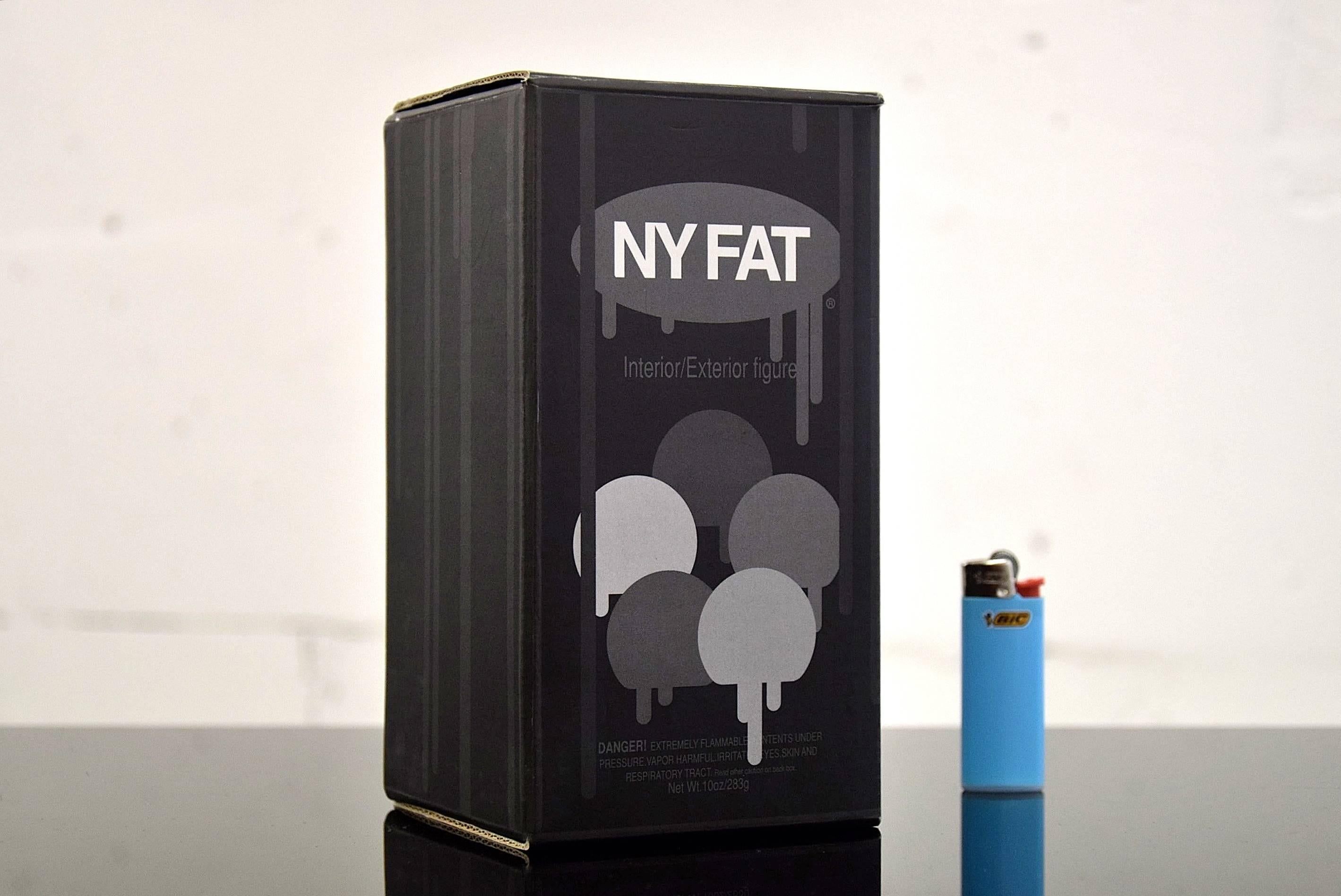 2005 designer toy NY Fat by Michael Lau

Rare vinyl figure, NY Fat shock, in new old stock condition created by Michael Lau for a very limited edition casio shock wristwatch (for sale separate). 

Figure is in new old stock