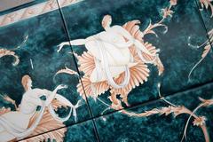 Ceramic Tiles with "Le Donne Sui Fiori" Designed by Gio Ponti