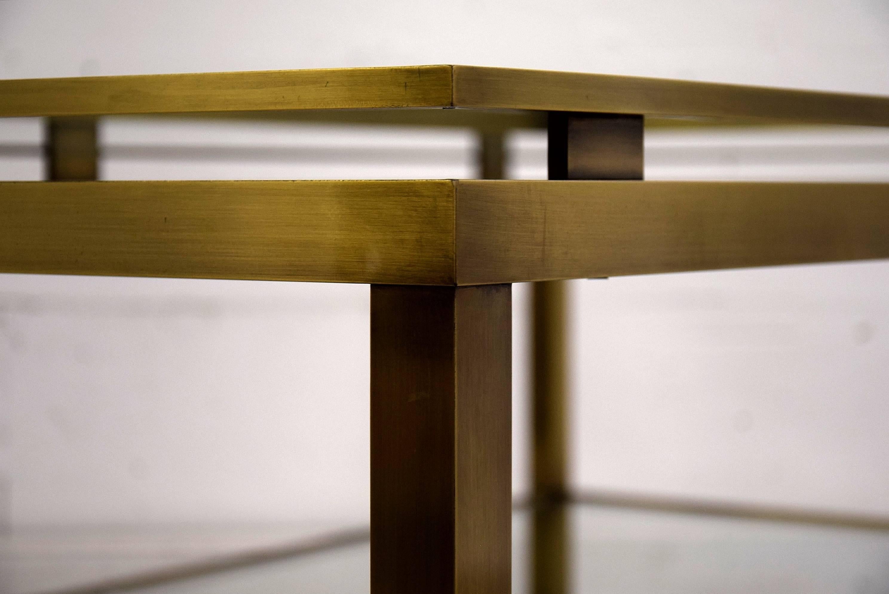 Sophisticated Brass Coffee Table by Guy Lefevre for Maison Jansen, 1970s 2