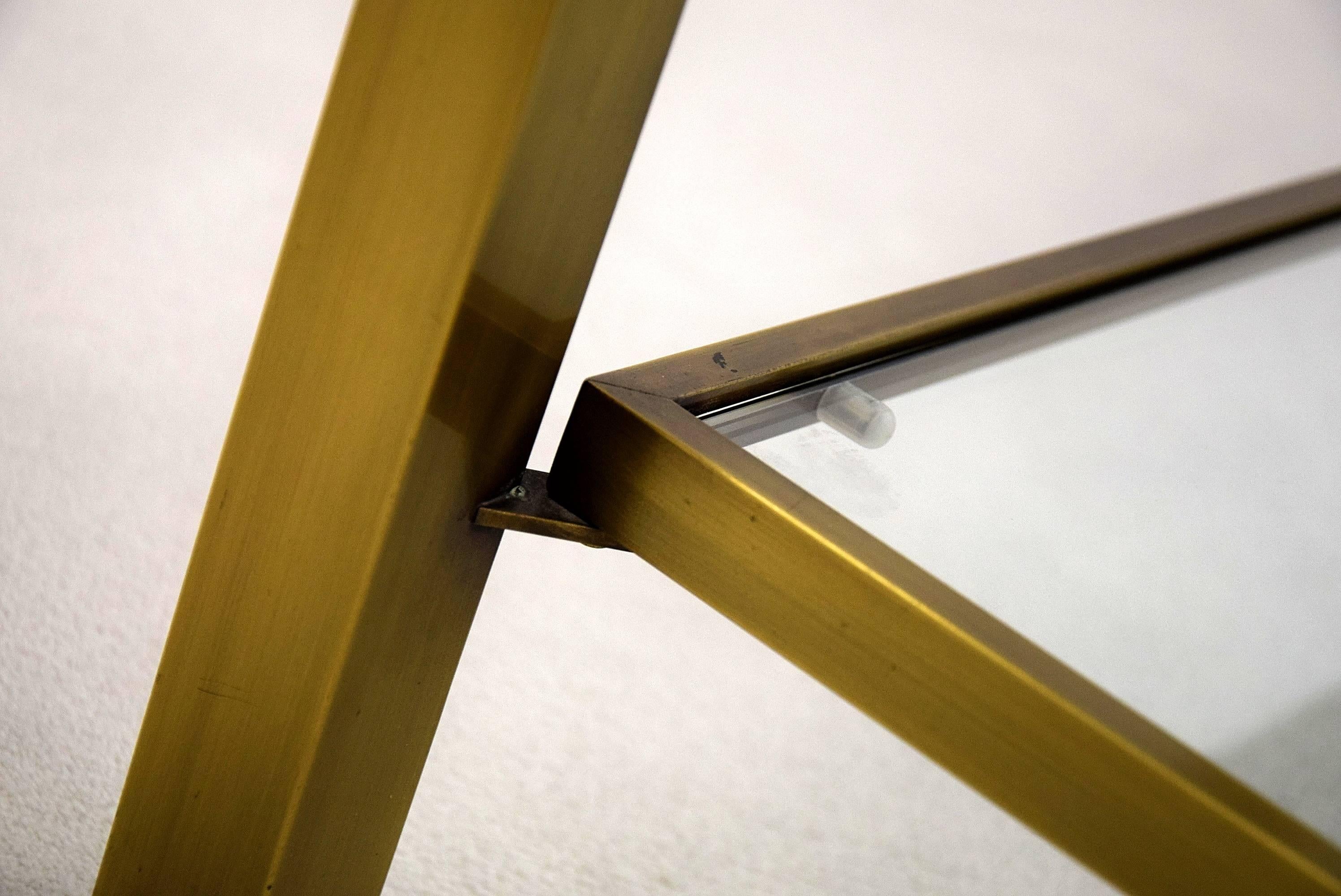 Sophisticated Brass Coffee Table by Guy Lefevre for Maison Jansen, 1970s 3