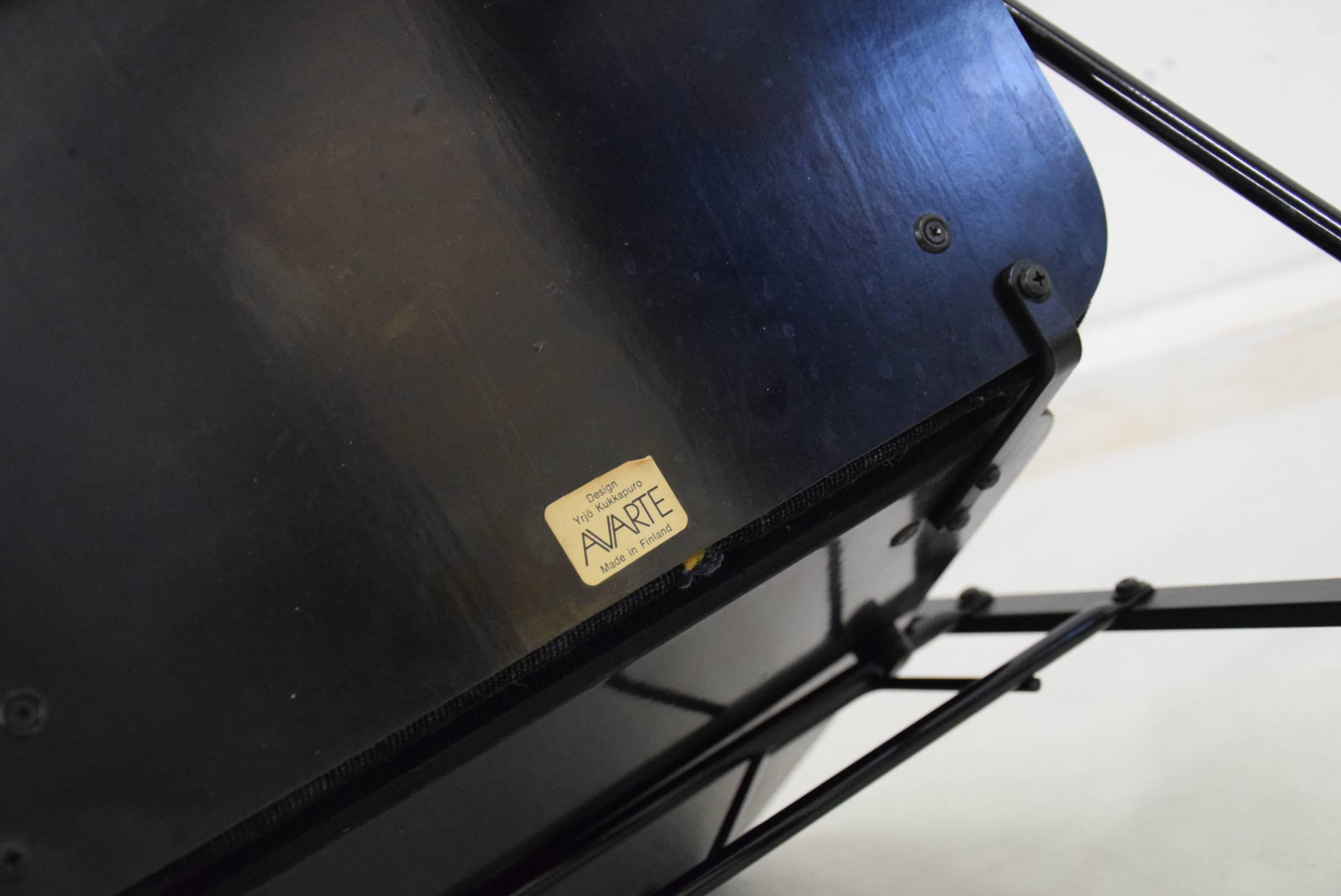 Experiment Rocking Chair by Yrjö Kukkapuro for Avarte Mid Century Modern For Sale 1