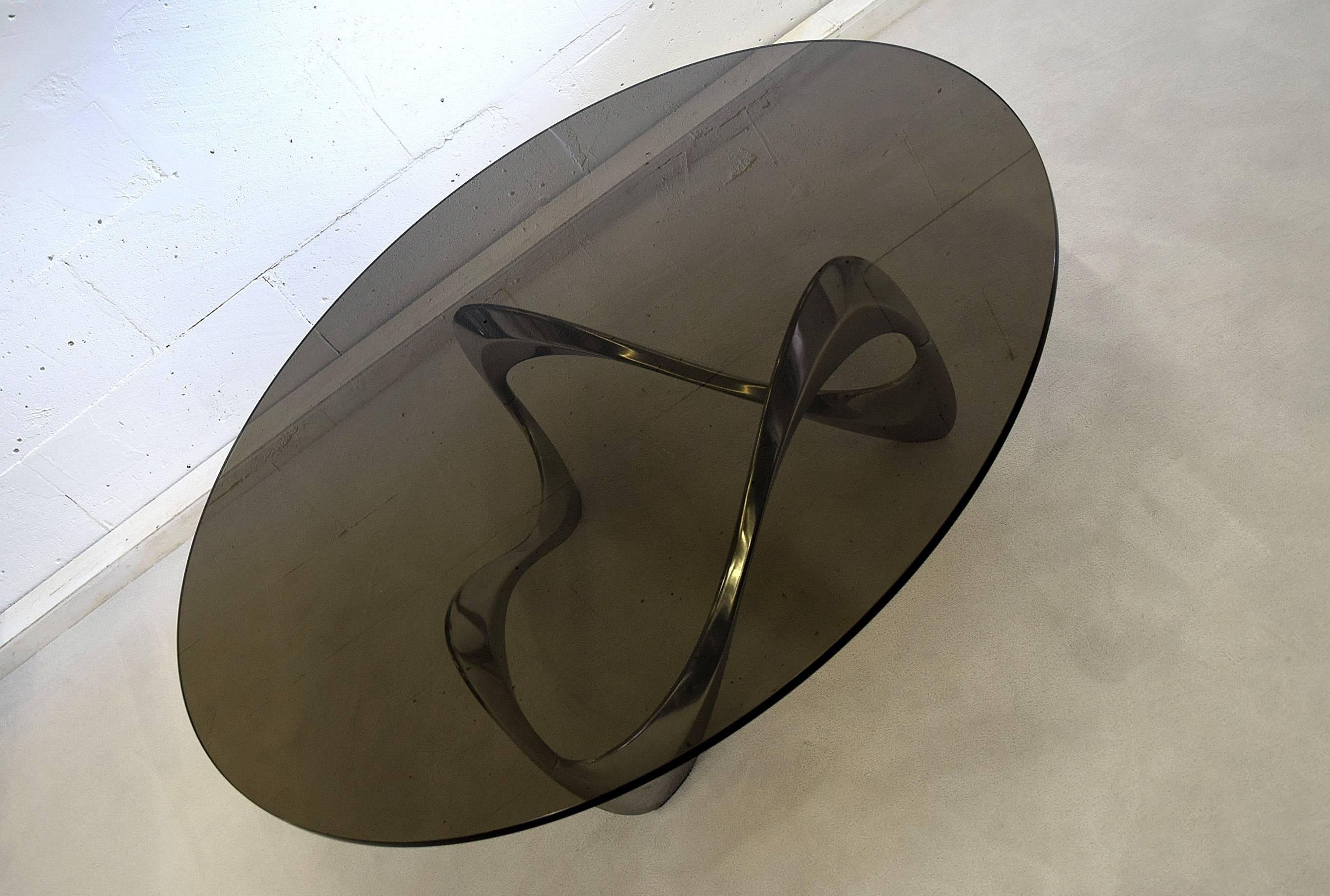Knut Hesterberg Mid century Modern Snake Table for Ronald Schmitt For Sale 1