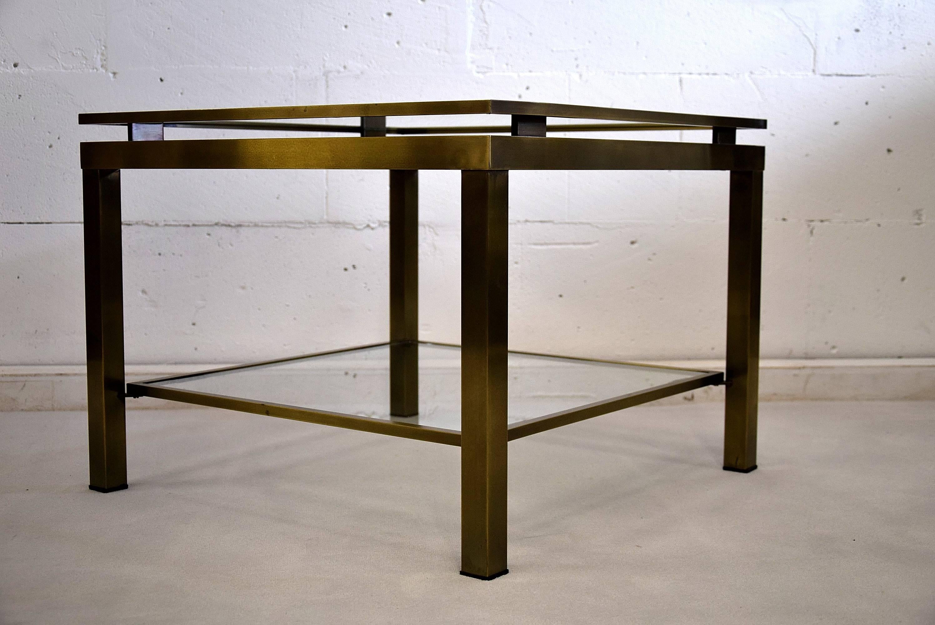 Maison Jansen Brass Side Table In Good Condition In Weesp, NL