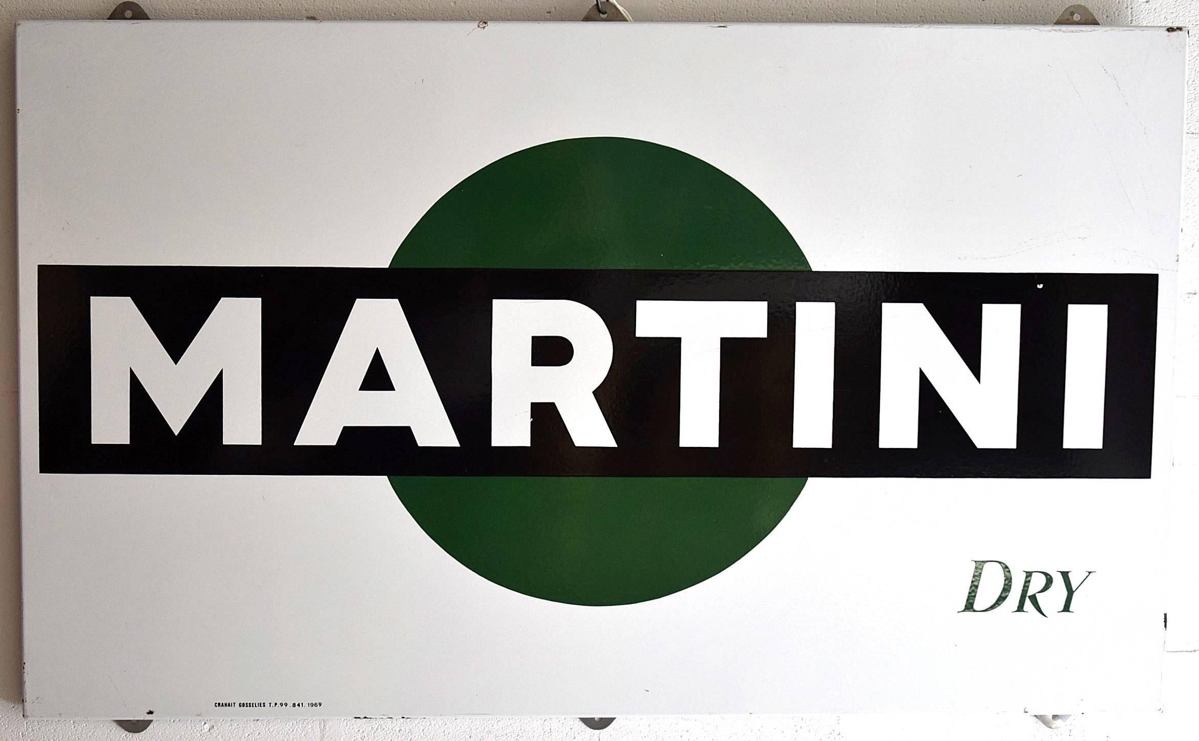 1969 Martini Dry Enamel Billboard 2