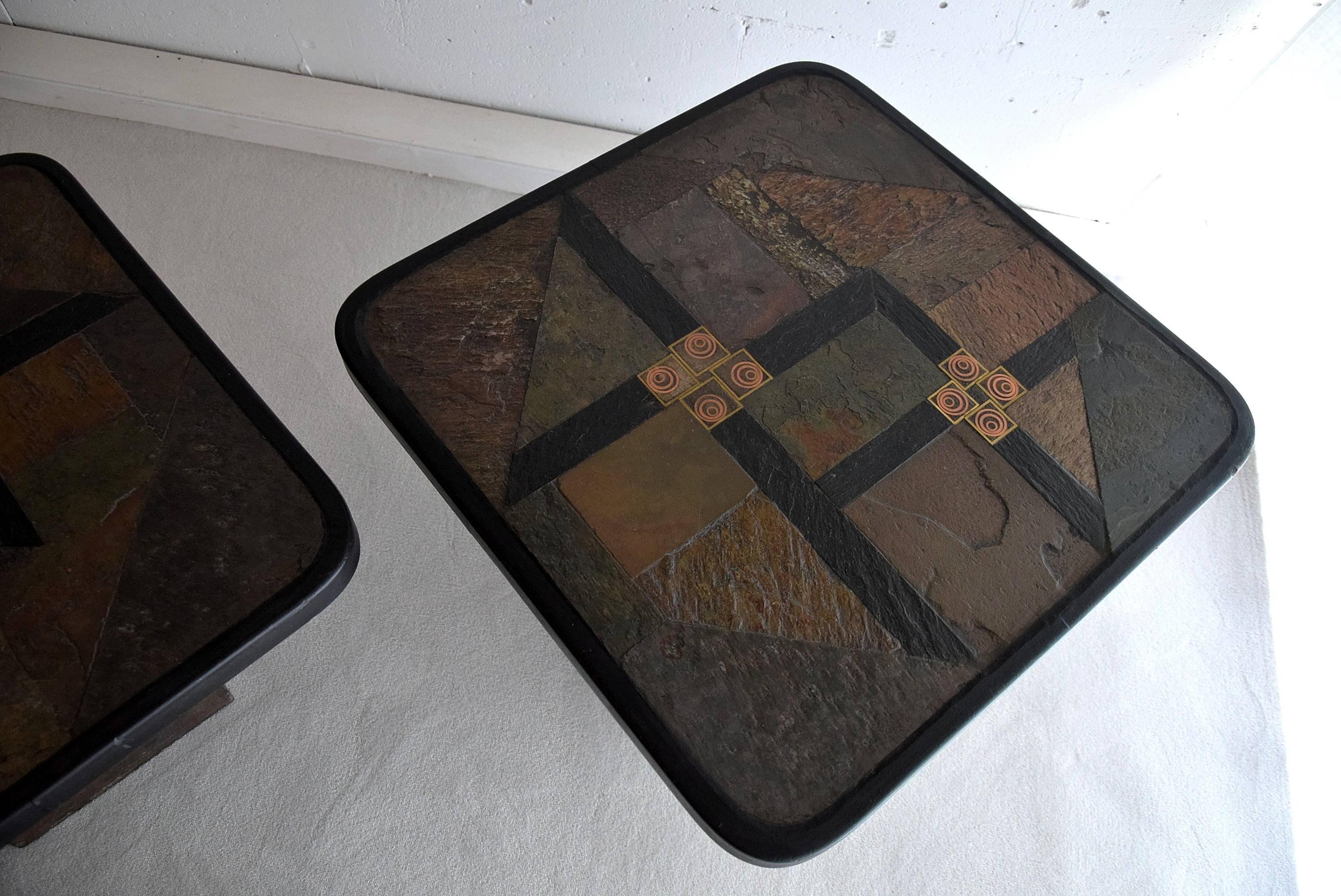 Set of Three 1960s Side / Coffee Tables by Paul Kingma In Excellent Condition In Weesp, NL