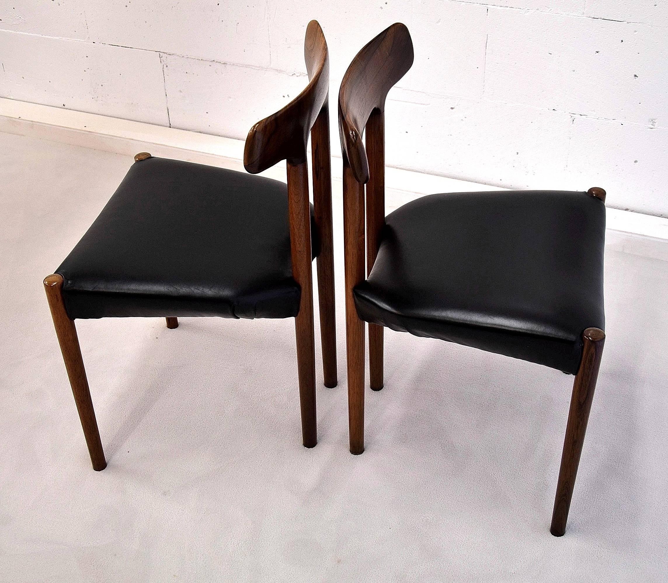 Norwegian 20th Century Rosewood T Chair