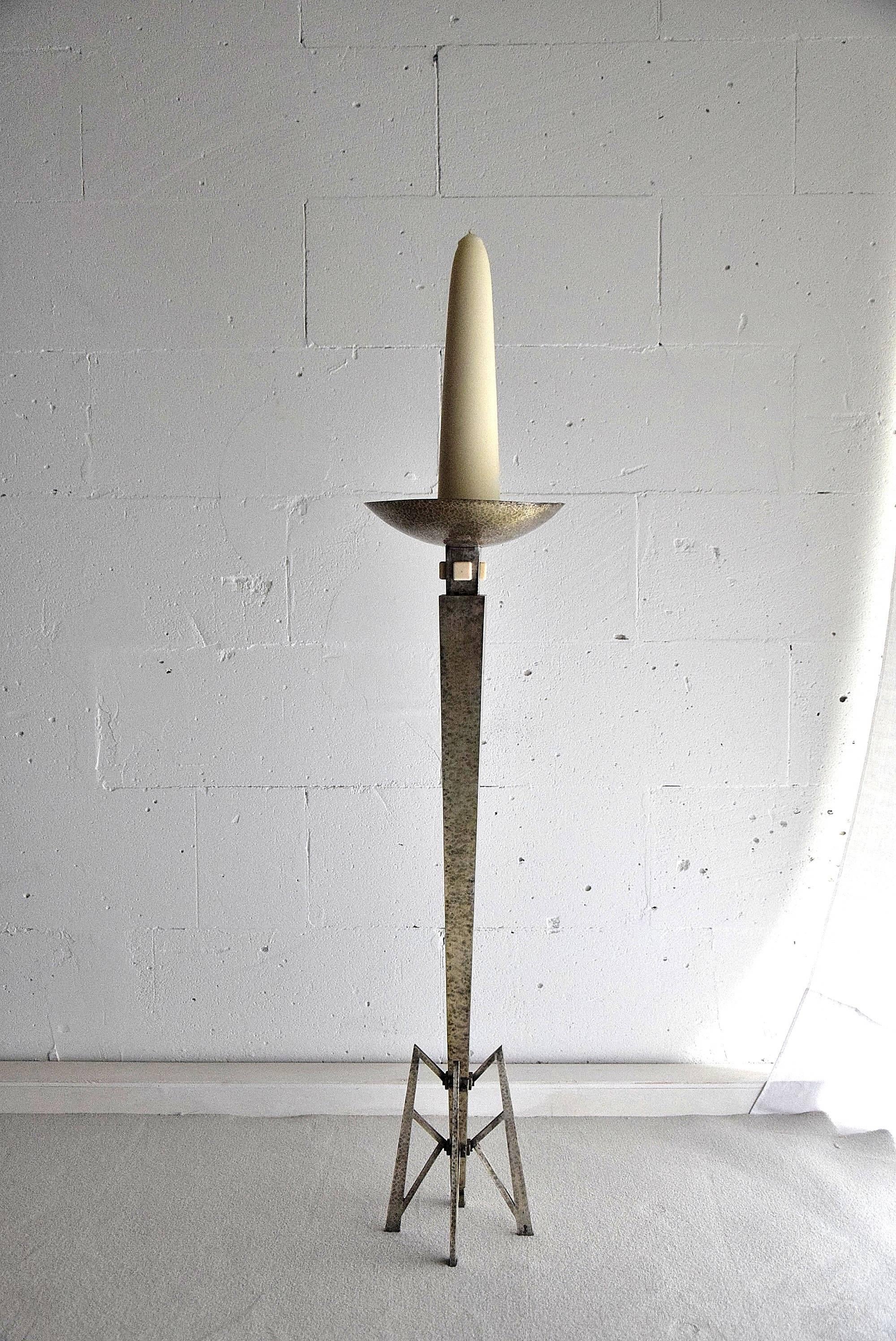 Art Deco Church Candleholder In Excellent Condition For Sale In Weesp, NL
