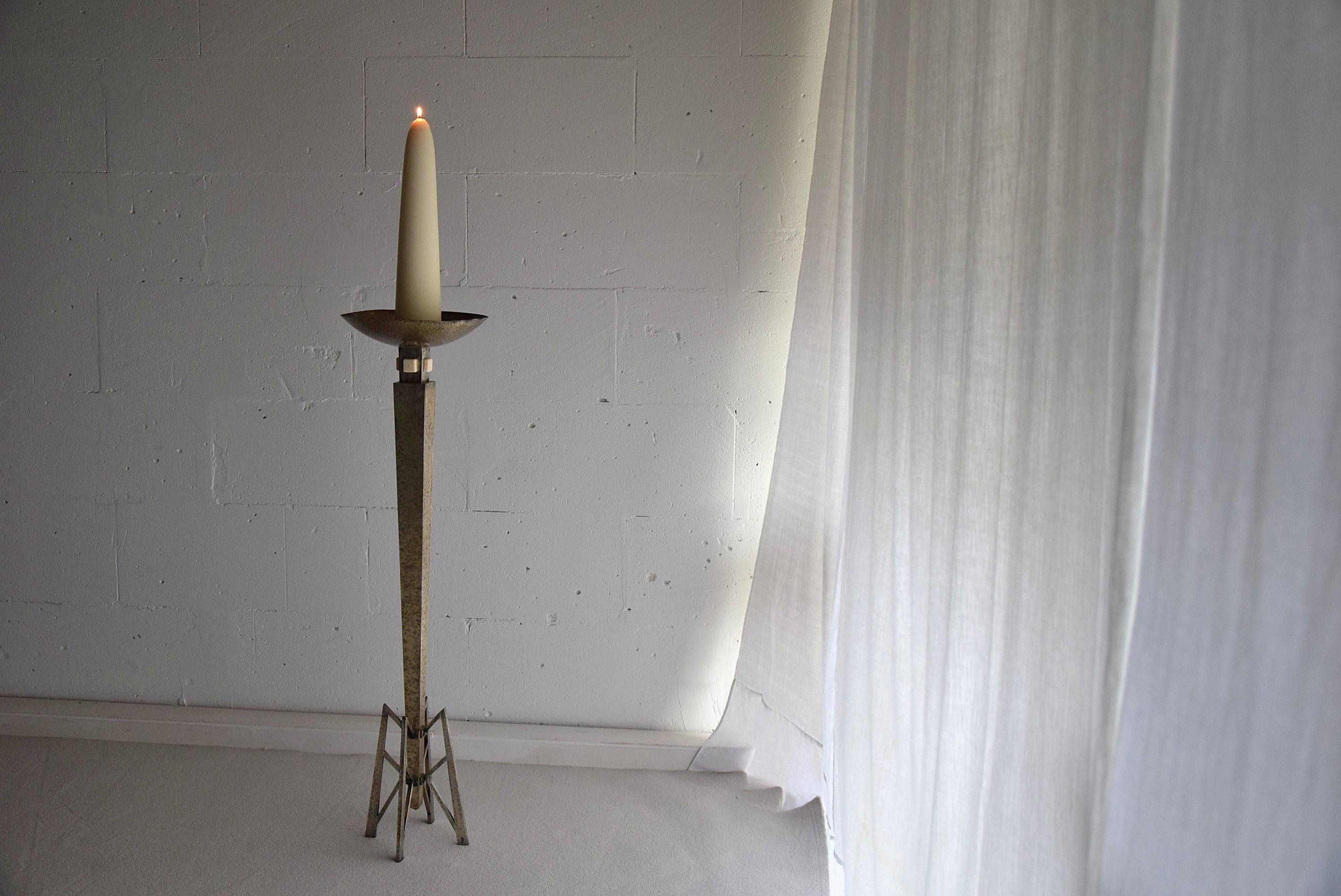 Italian Art Deco Church Candleholder For Sale