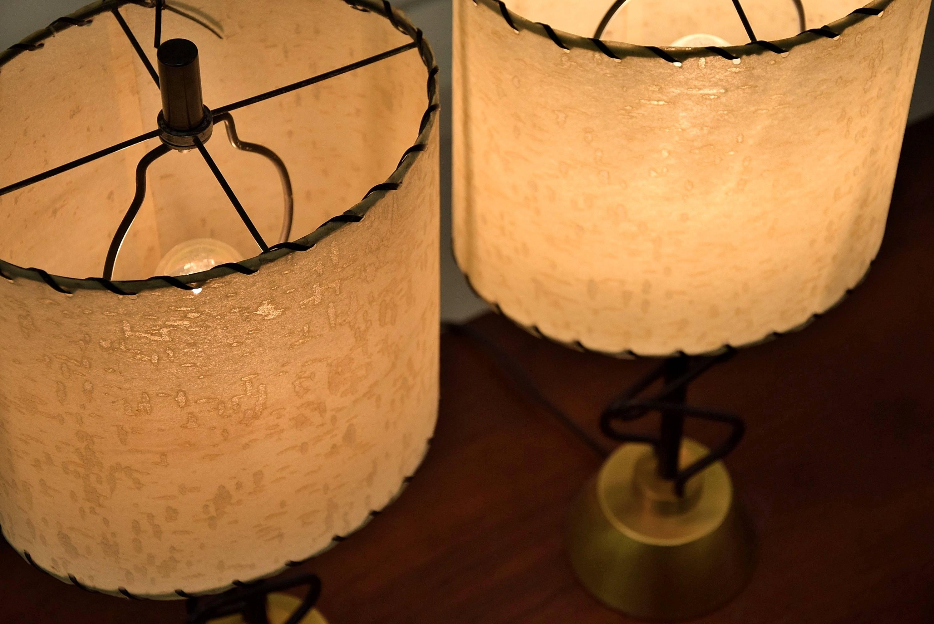 Two 1950s Table Lamps by Majestic, New York 1
