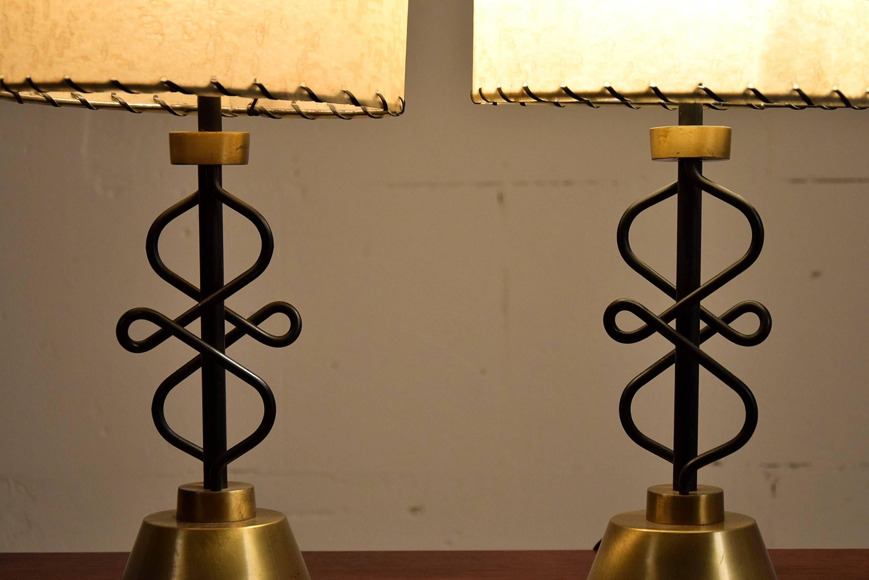 Two 1950s Table Lamps by Majestic, New York 2