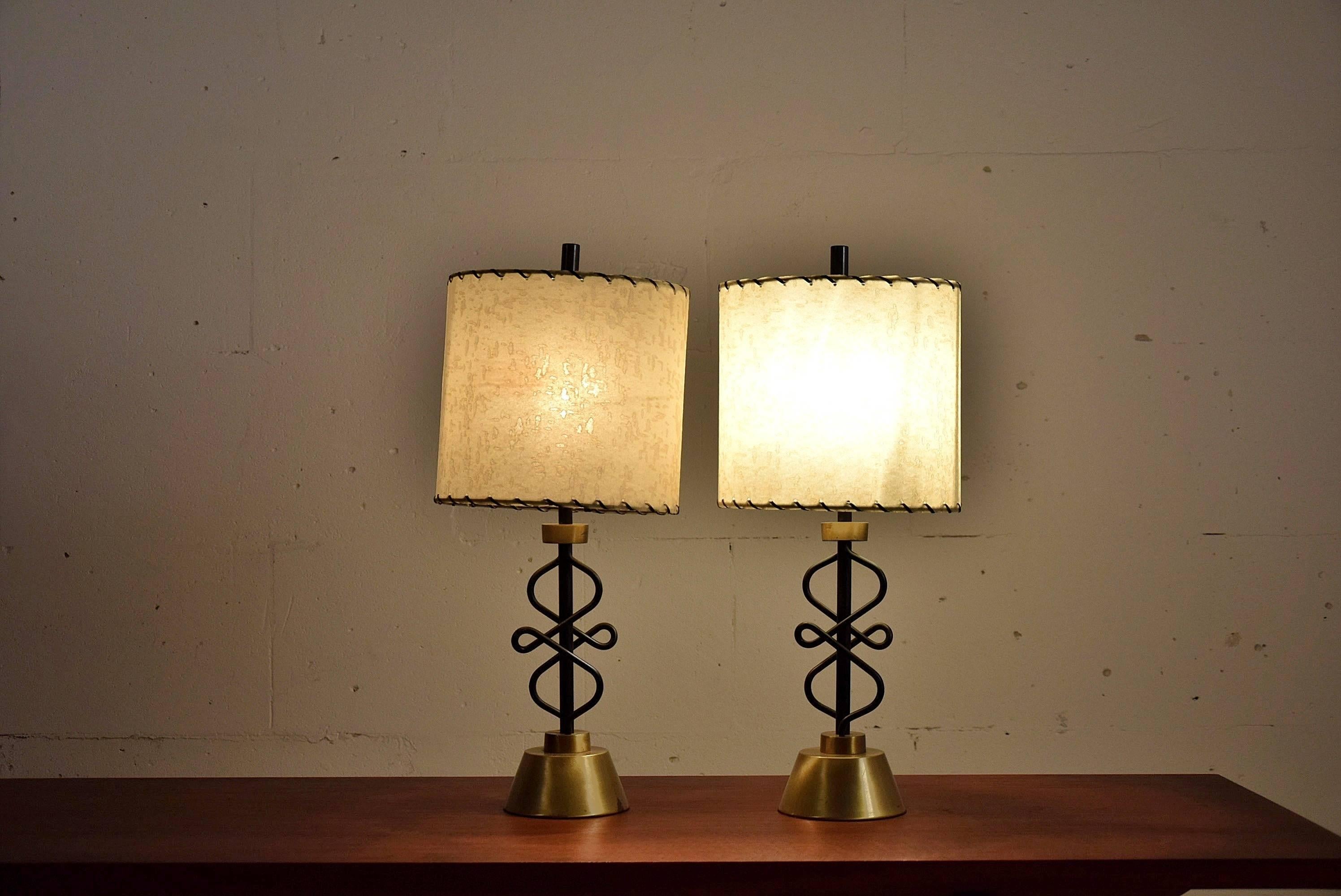 Two 1950s Table Lamps by Majestic, New York 3