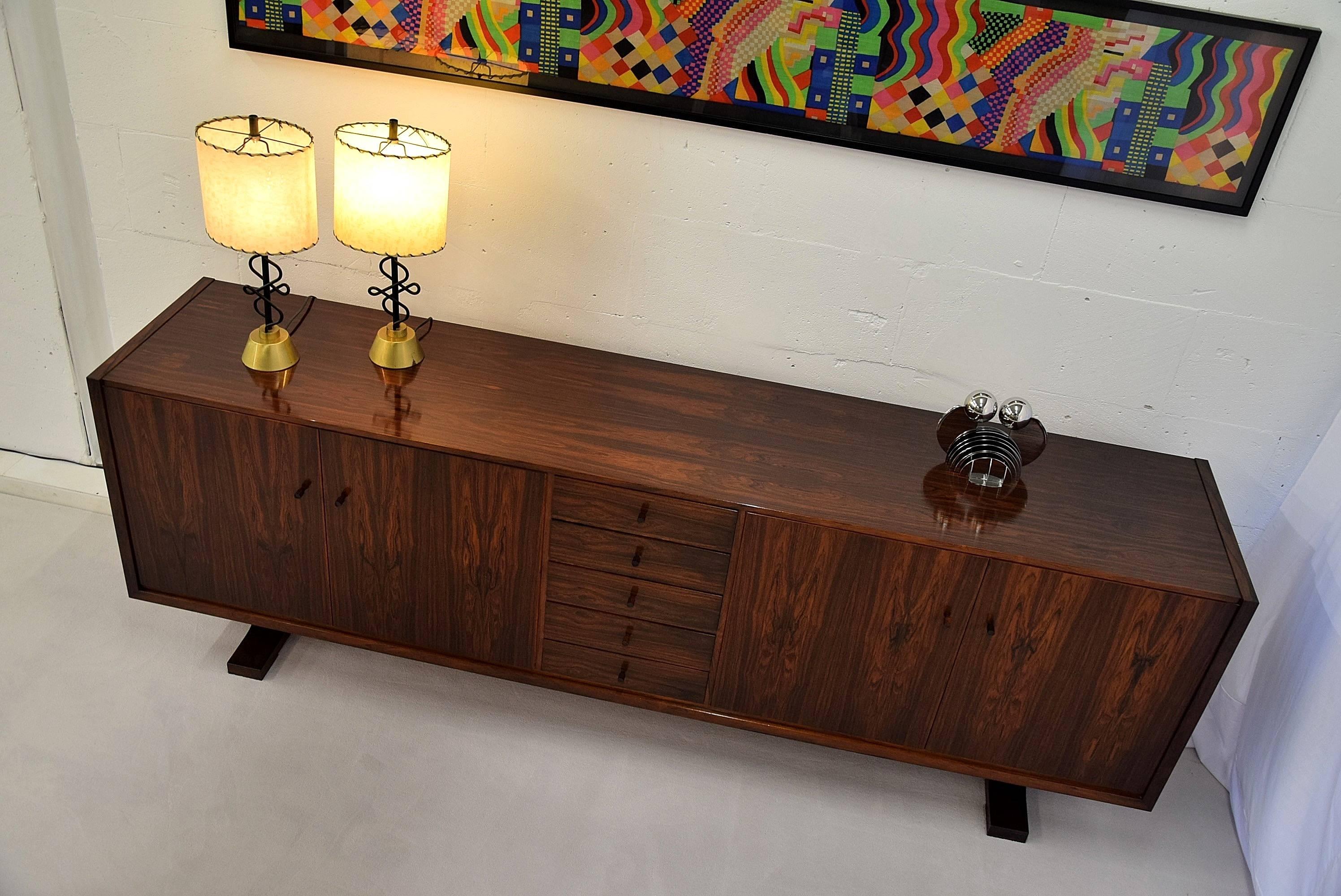 Mid century modern rosewood sideboard 1