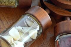 Portaspezie in teak del 1960 / Ruota.