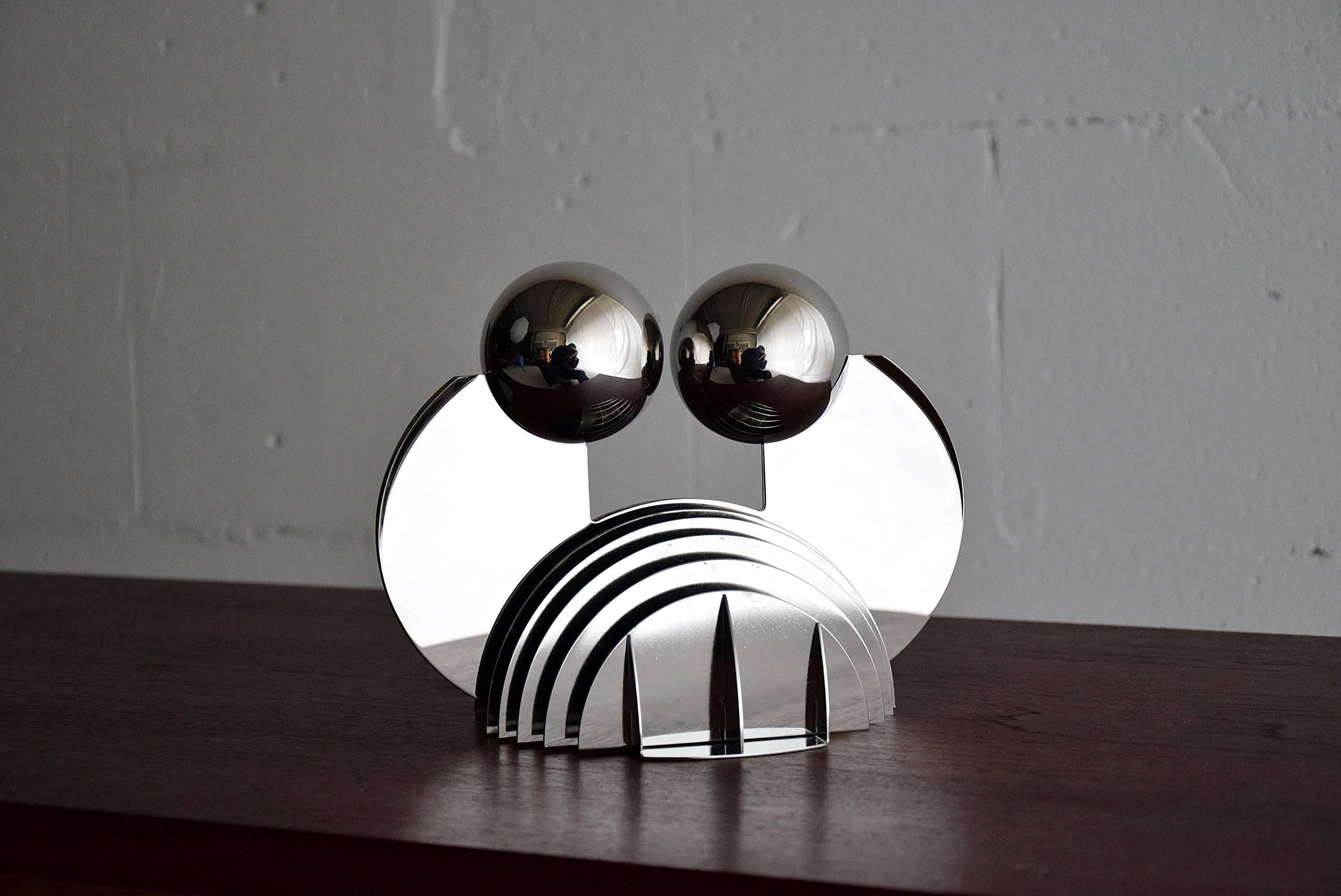 Stainless Steel Narciso Sculpture by Andrea Cascella for Alessi D'Apres