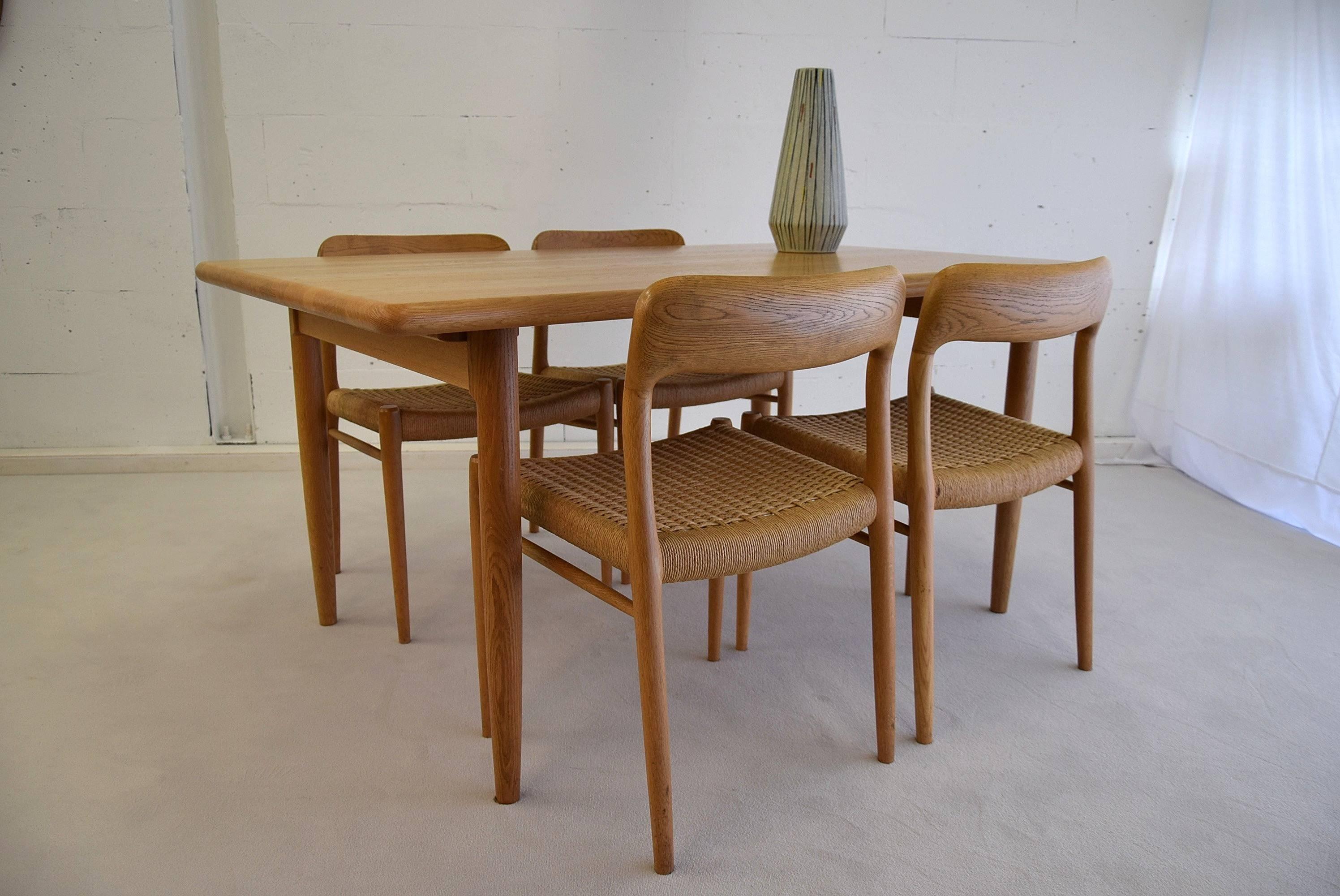 1950s Dining Set by Niels Møller In Excellent Condition In Weesp, NL