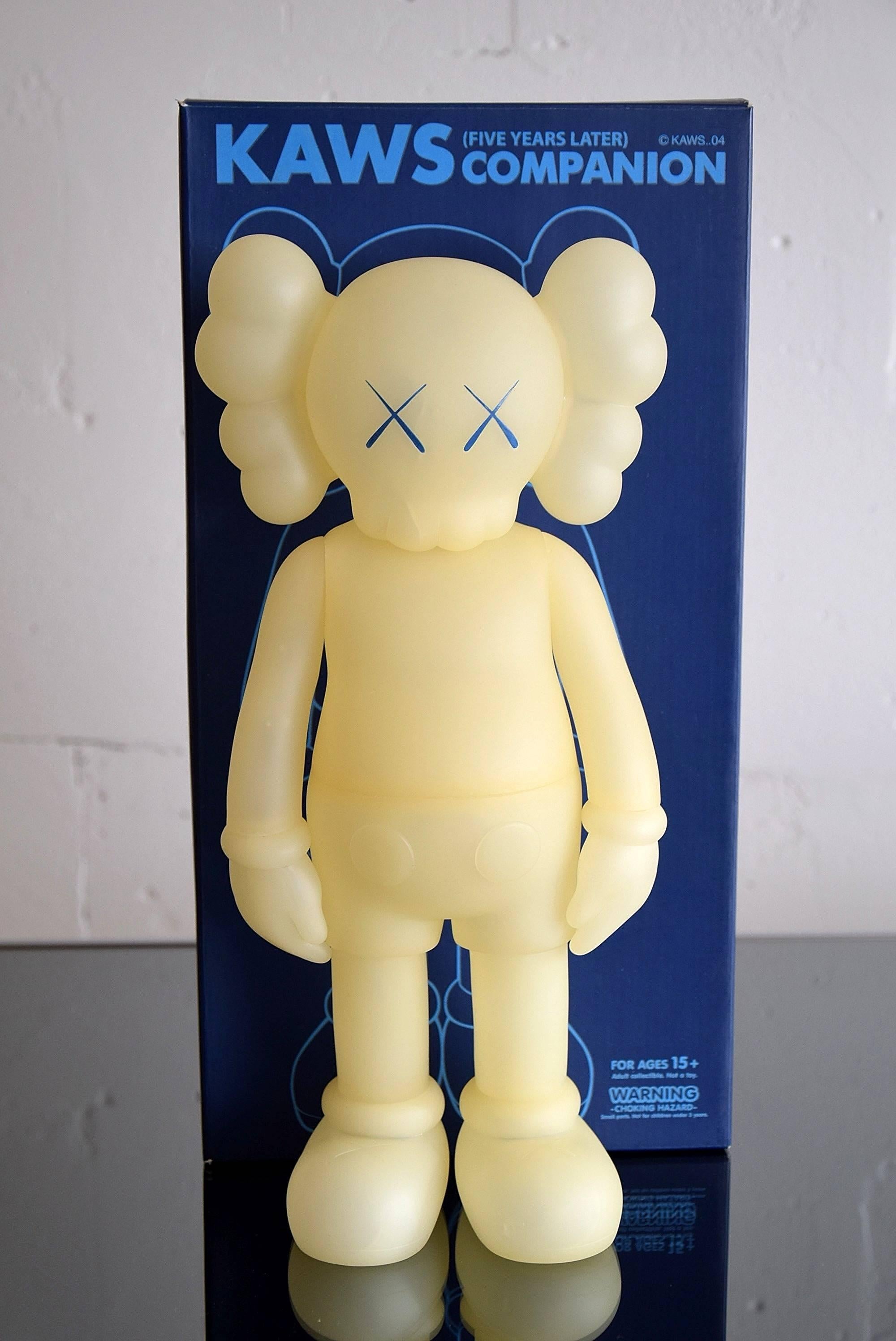 KAWS Companion Five Years Later Glow in the Dark Limited Edition In Excellent Condition In Weesp, NL