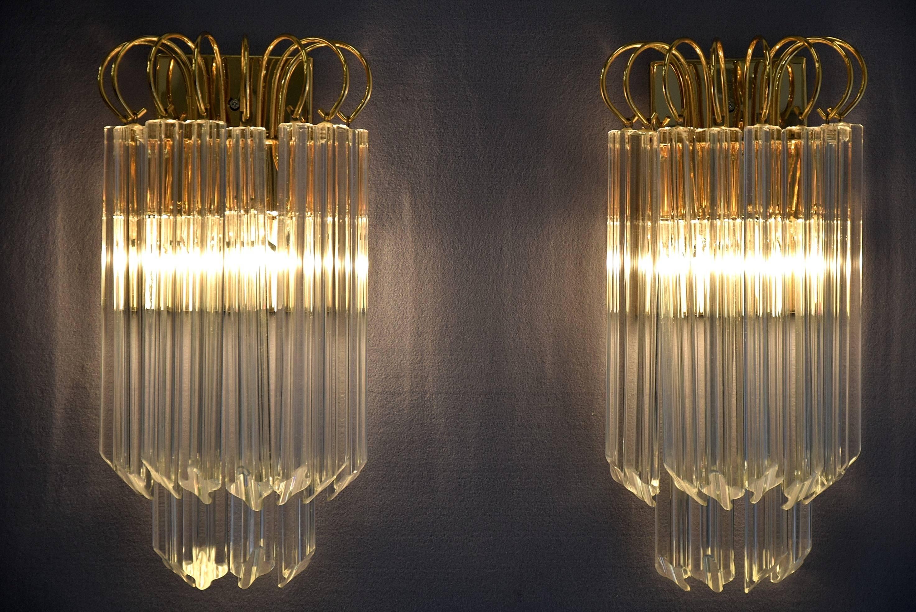 1960s Venini Sconces In Excellent Condition In Weesp, NL