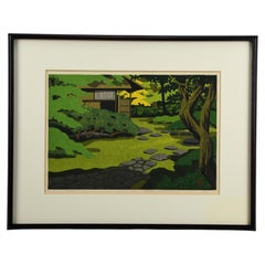Masao Ido Sōsaku Hanga limited edition woodblock print "Kenninji Temple"