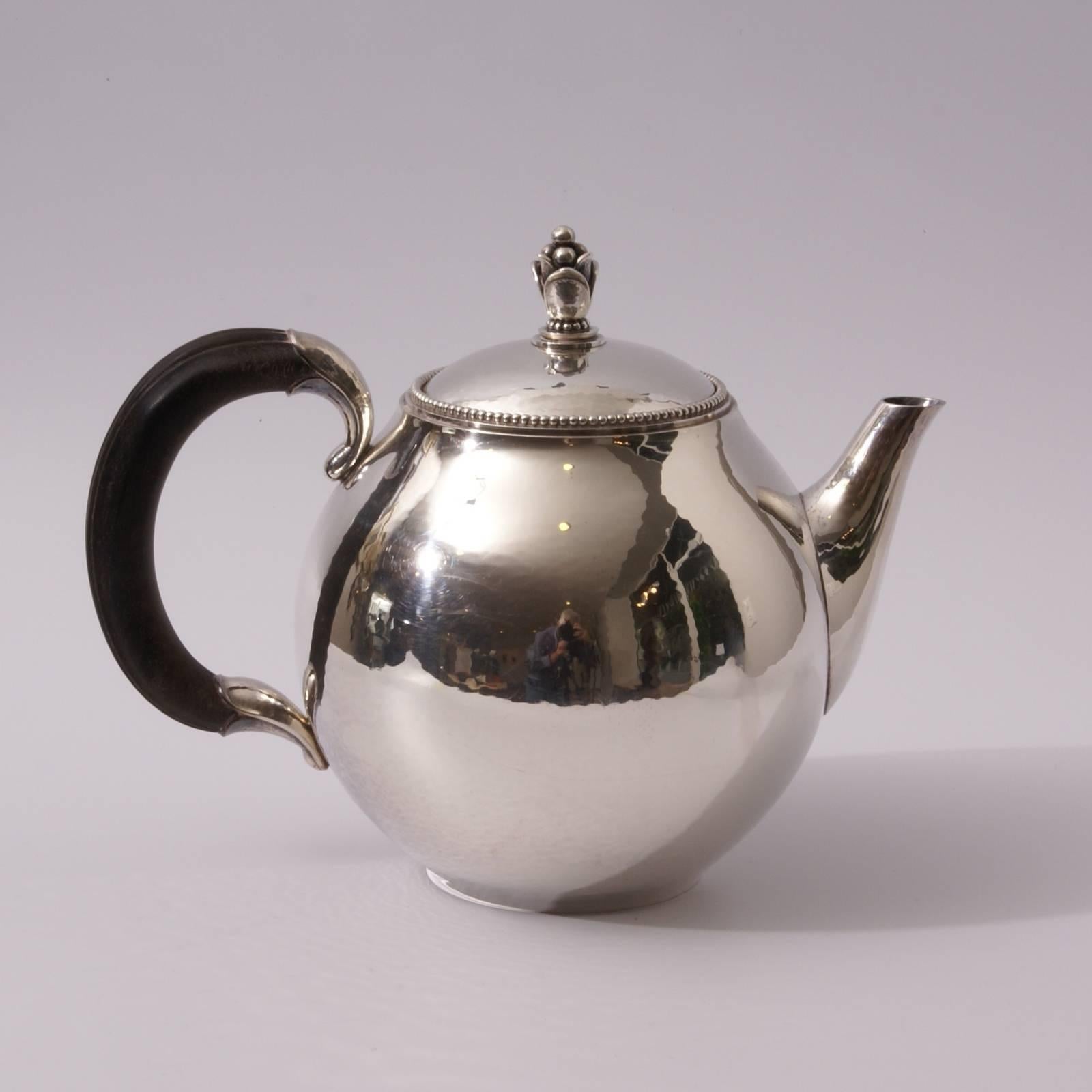Art Deco Sterling Silver Teapot by Georg Jensen 