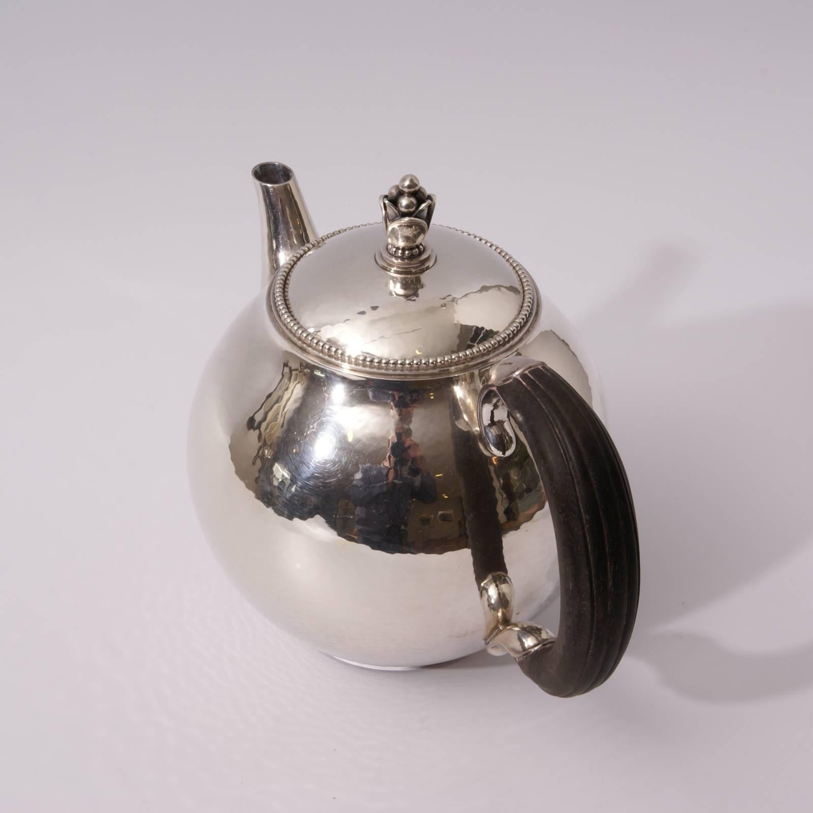 Art Deco Sterling Silver Teapot by Georg Jensen 