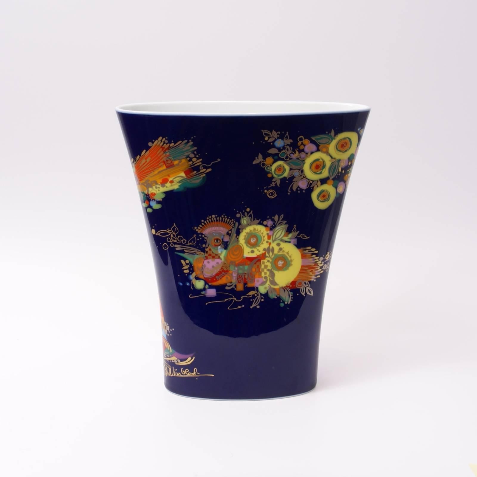 Mid-Century Modern Vintage 1960s Rosenthal Studio Linie Porcelain Vase by Björn Wiinblad