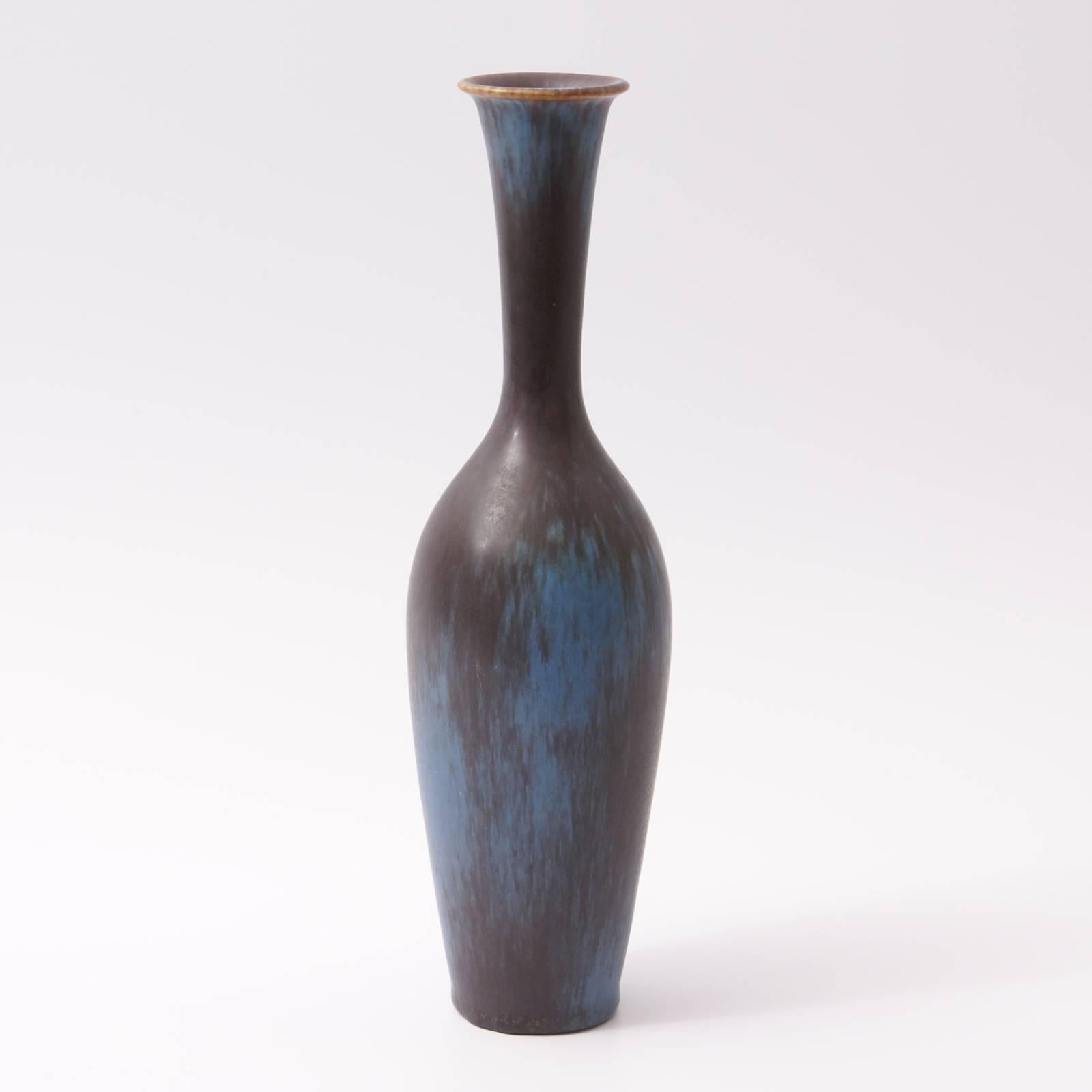 Glazed Swedish Modern Ceramic Vase by Gunnar Nylund for Rörstrand For Sale