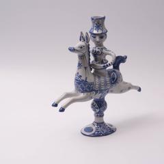 Björn Wiinblad Earthenware "Horse" Candlestick