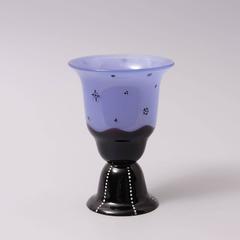 Loetz Black and Blue Glass Vase by Dagobert Peche, Austria, circa 1917