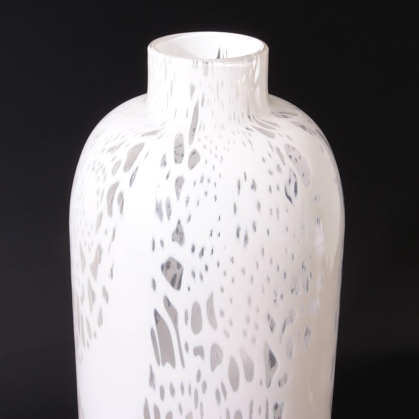 Italian Merletto Murano Glass Vase by Venini Design O. Thorssen and B. Karlsson, 1970s For Sale