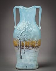 Daum Nancy Dutch Landscape Vase, circa 1900