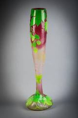 Large Legras Cameo Glass Vase, circa 1900