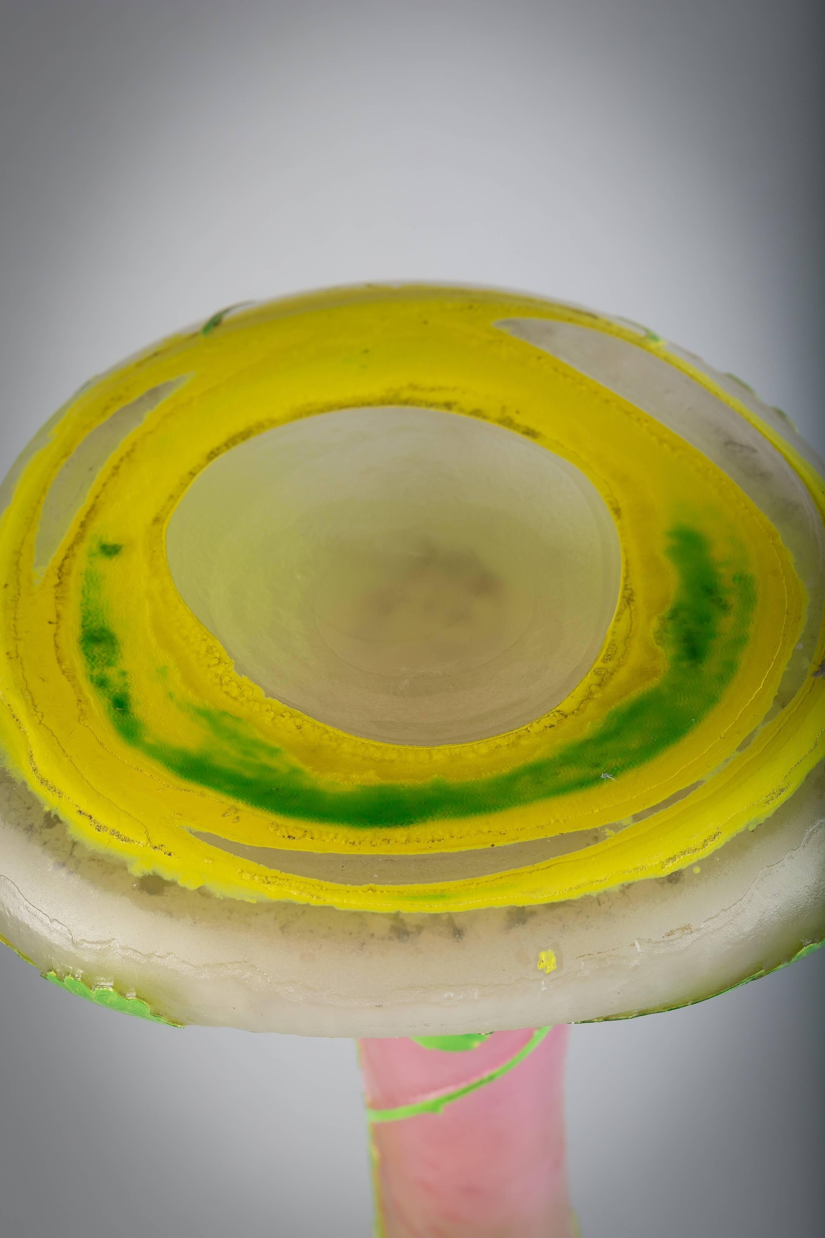 XX secolo Grande vaso in vetro cammeo Legras, 1900 circa in vendita