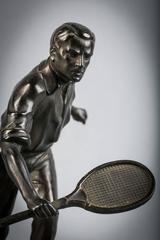 German Bronze Tennis Player, circa 1920