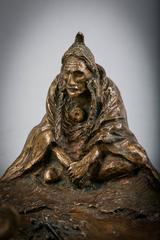 Bronze Indian Chief Dish, Olaf Carl Wieghorst, American, circa 1820