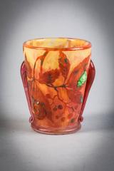 Daum Nancy Cameo Glass Beaker Vase, circa 1910