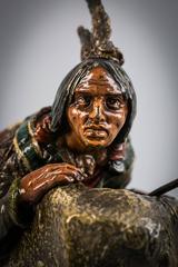 Österreichische Bronzegruppe der Indischen Gruppe, Carl Kauba (1865-1922)