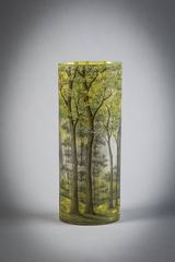 Daum Nancy Cylindrical Vase, circa 1910