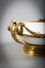 French Gilt Bronze-Mounted Meissen Saucer, circa 1760