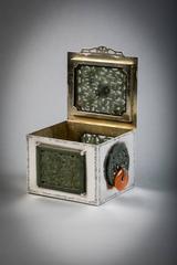 Sterling Silver and Jade Box, Farmer, circa 1920