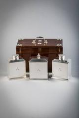 Tiffany Silver Tea Caddy Set, circa 1910