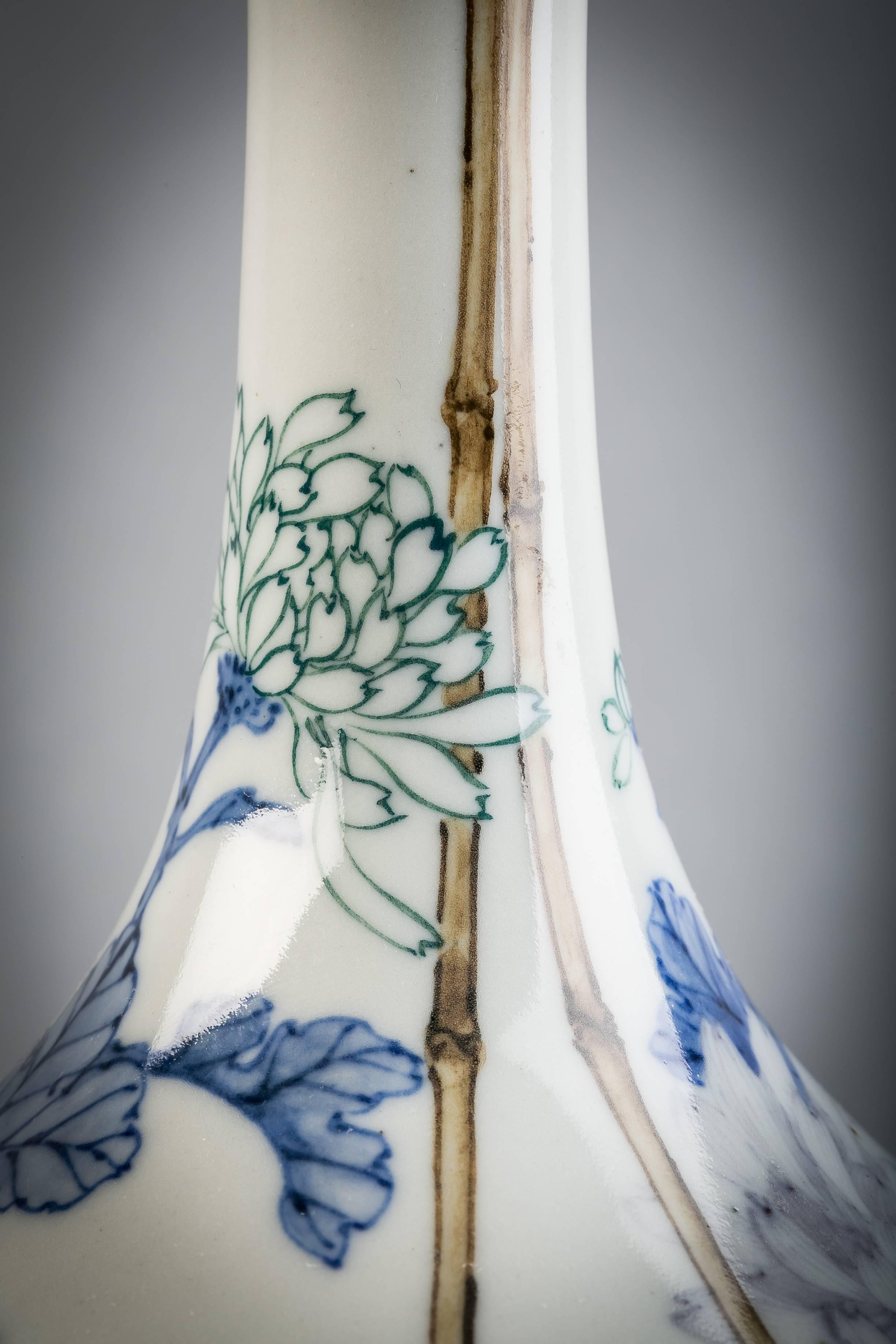 Japonais Vase d'atelier en porcelaine japonaise, vers 1880 en vente