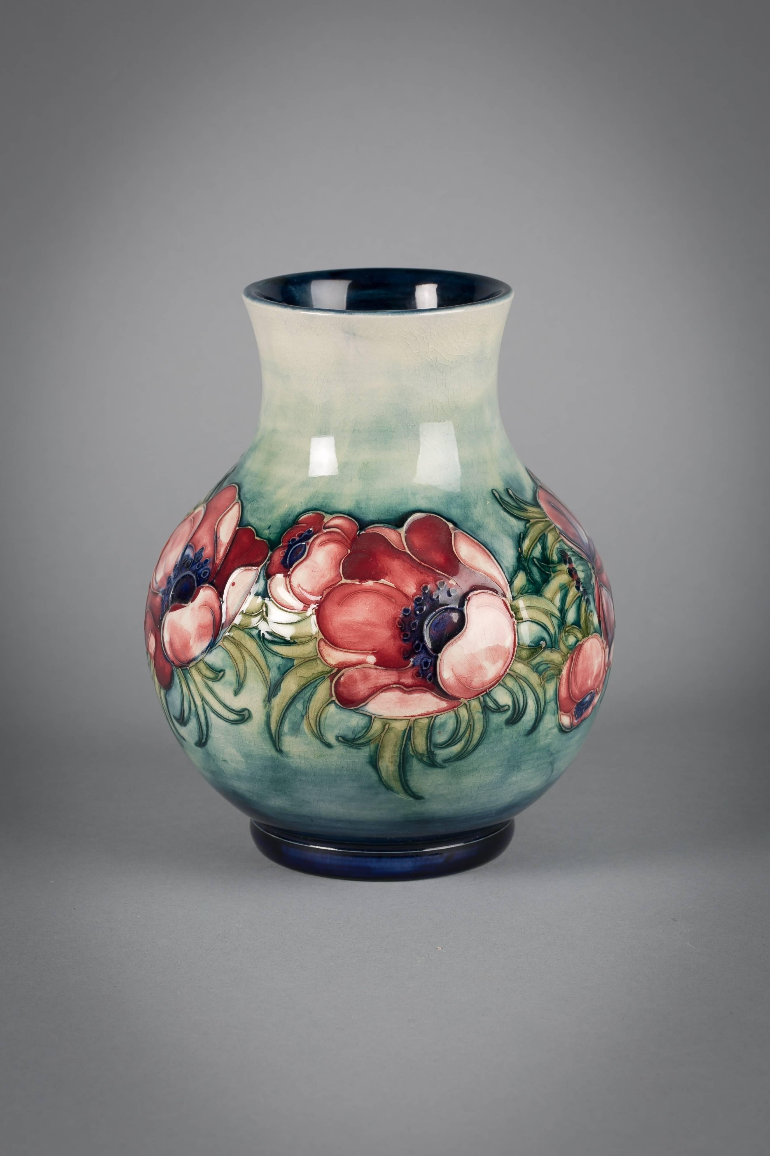 moorcroft poppy vase