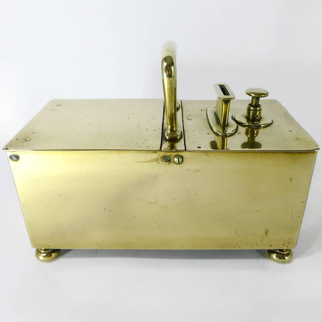 Victorian English Brass Honor Box, circa 1850 For Sale