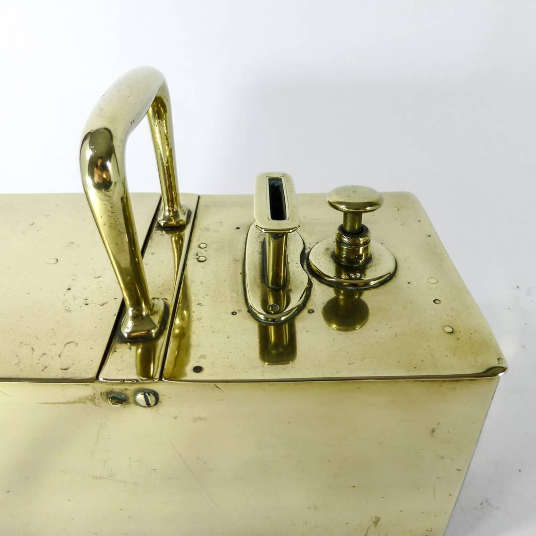 British English Brass Honor Box, circa 1850 For Sale