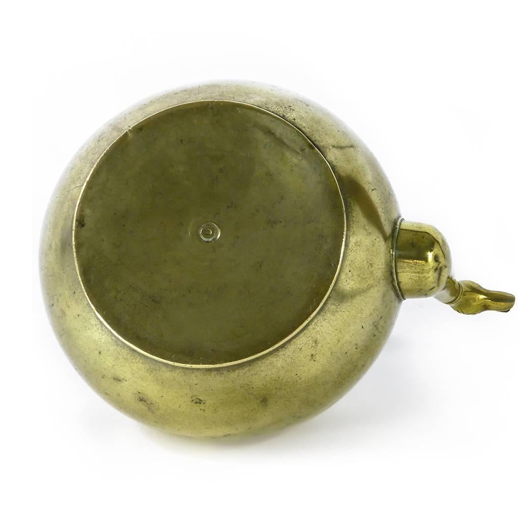 Early 19th Century Unusual Dutch Brass Kettle with Serpent Spout, circa 1800 For Sale