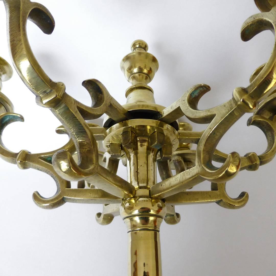 Fantastic Eastern European Six-Arm Candelabra, circa 1780 In Good Condition For Sale In Ambler, PA