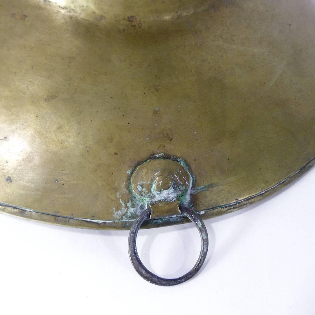 Late 18th Century Dutch Brass Barbers Basin, Hand Rolled Rivet, circa 1780 For Sale