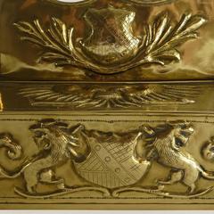 English / Dutch Brass Candle Box, circa 1875