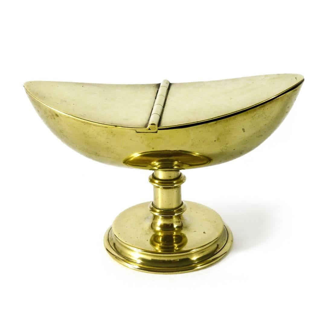 British English Brass Incense Boat, circa 1800 For Sale